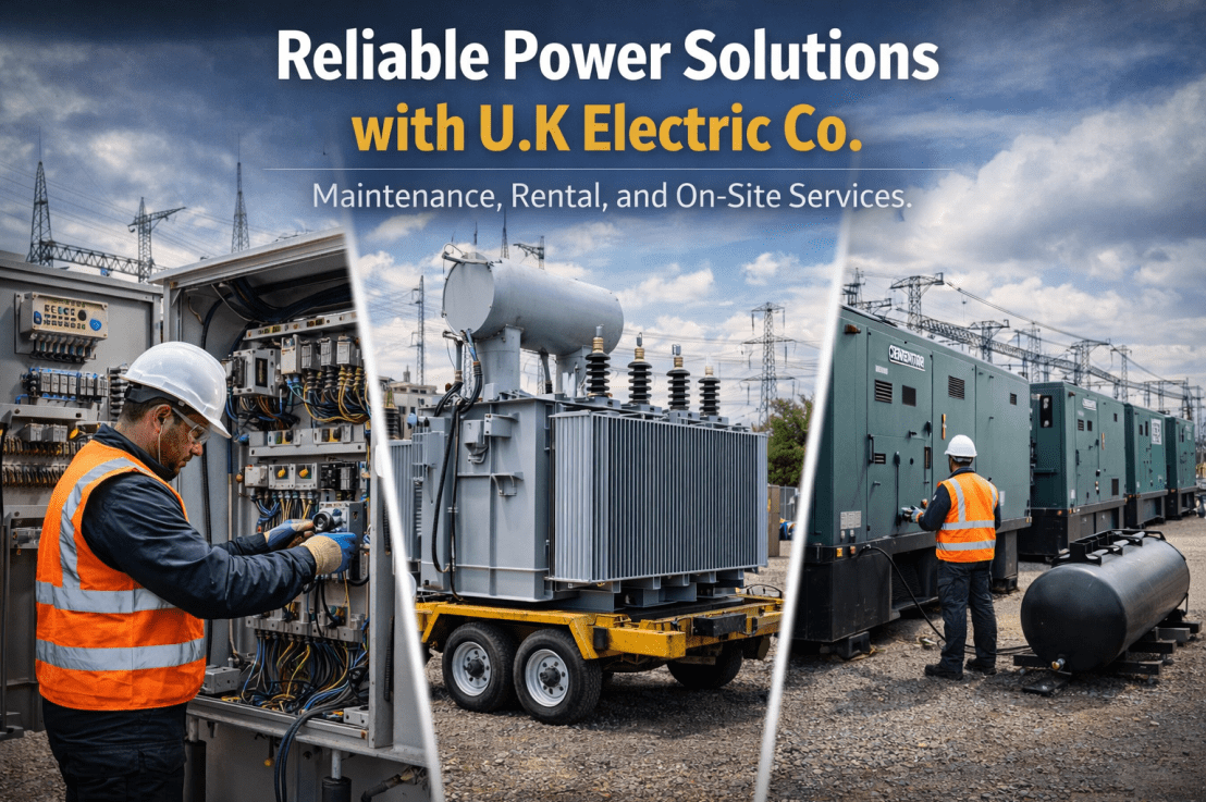 Reliable Power Solutions with U.K Electric Co.: Maintenance, Rental, and On-Site Services